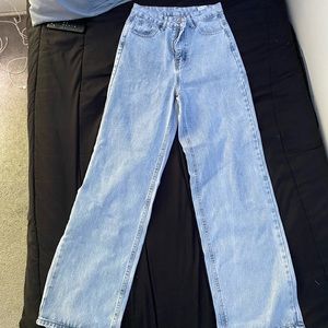 women’s high waisted straight jeans